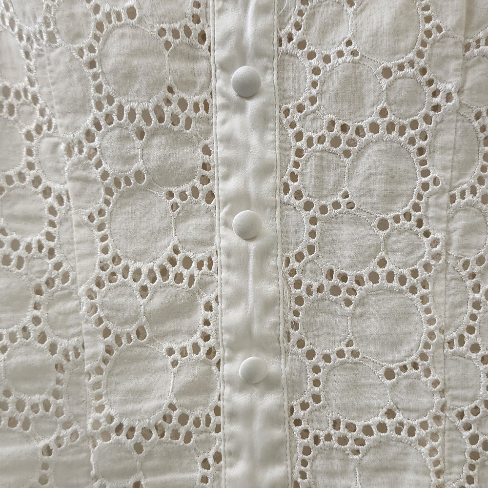 Bebe Cream Ruffle Top - Picture 6 of 6